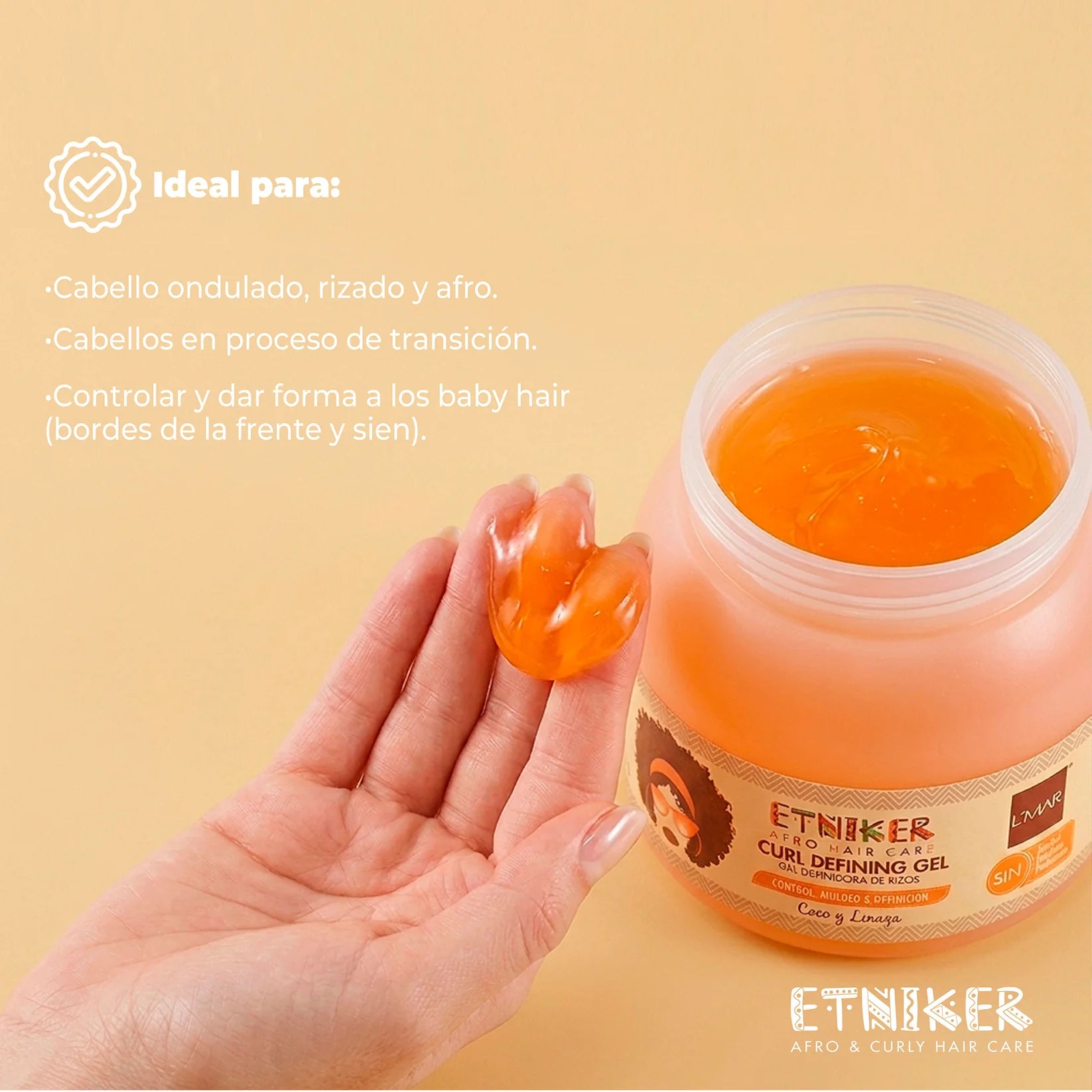 Gel Definidor de rizos ETNIKER
