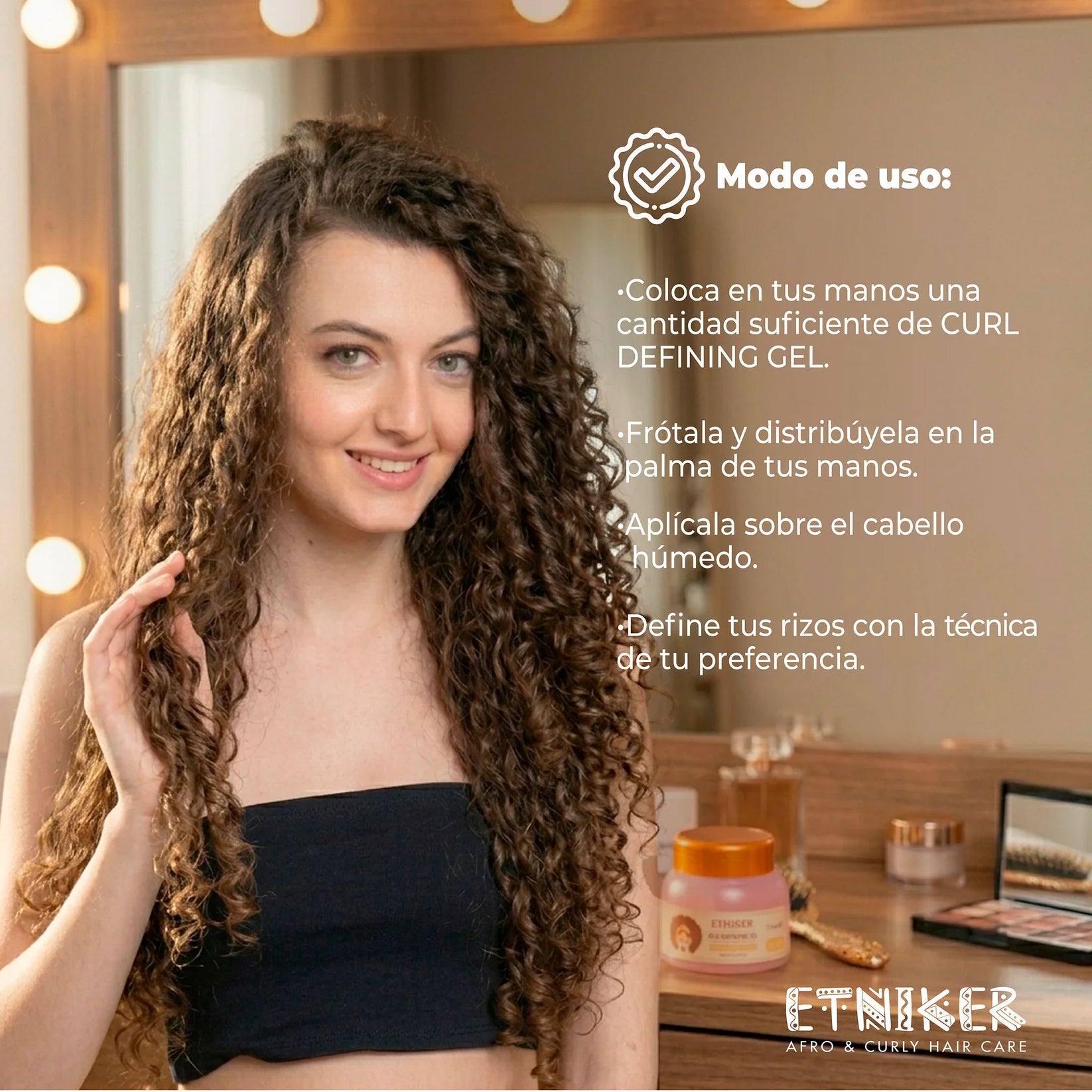 Gel Definidor de rizos ETNIKER