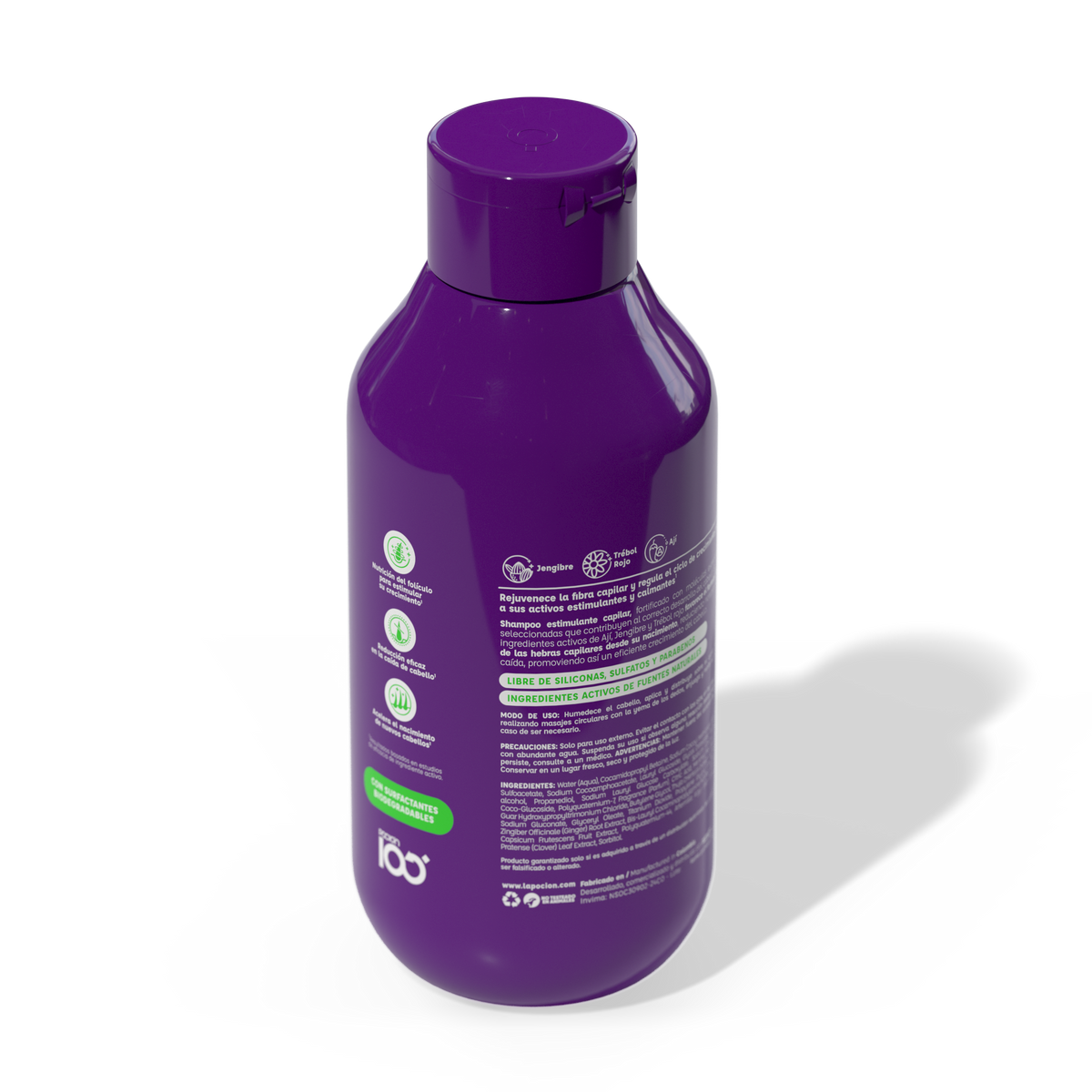 Shampoo Crecimiento y Control Caída La Poción