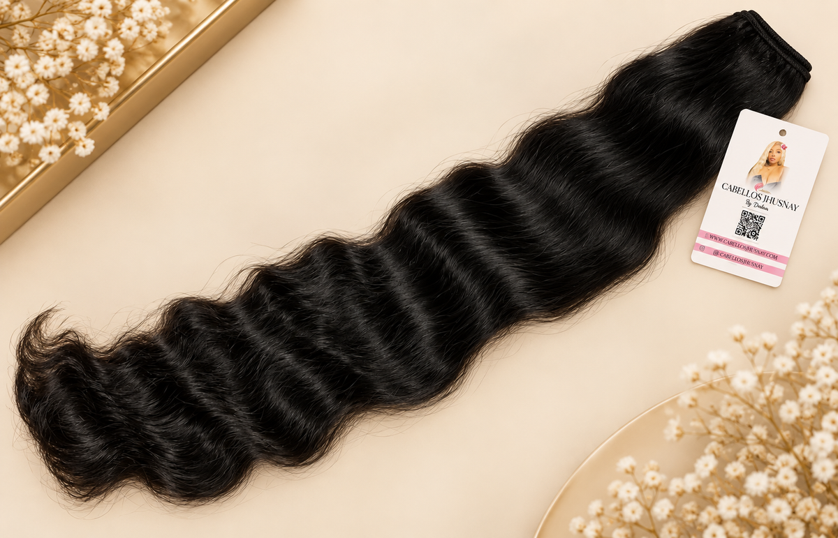 Human Hair Weft Extensions Wavy
