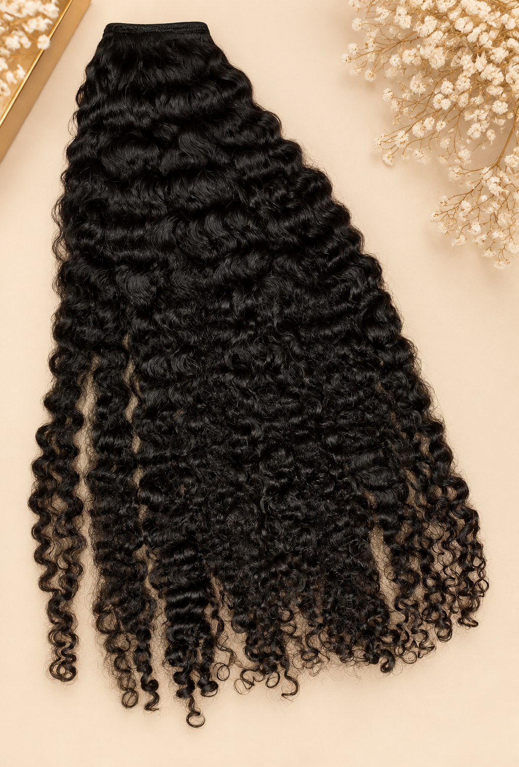 Human Hair Weft Extensions Curly