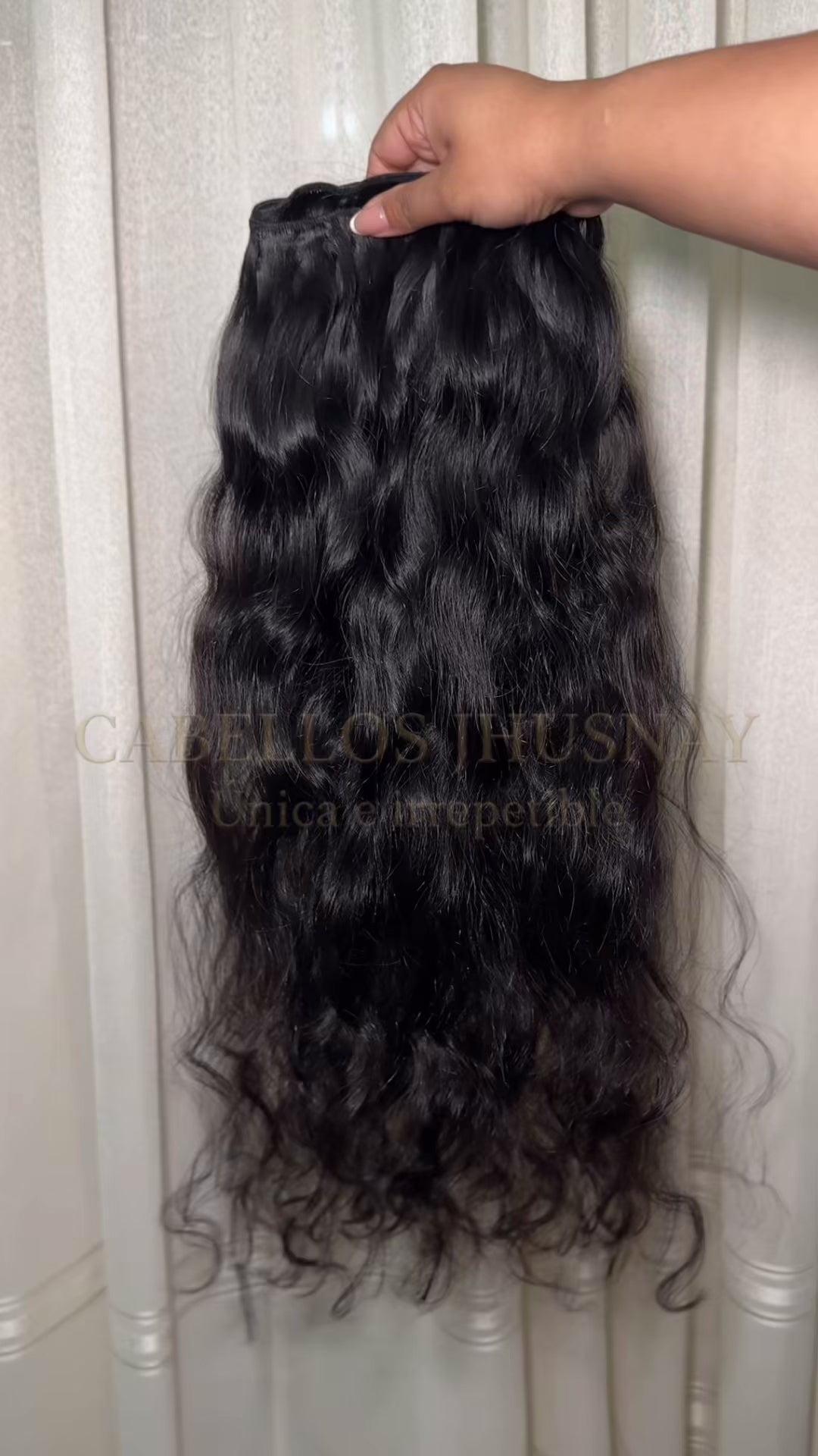 Human Hair Weft Extensions Wavy